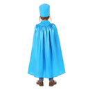 Cosplay Costume Dog Man Cloak Hat Shirt Set Blue Kids Children Halloween Carnival Party Outfits