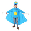 Cosplay Costume Dog Man Cloak Hat Shirt Set Blue Kids Children Halloween Carnival Party Outfits