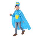 Cosplay Costume Dog Man Cloak Hat Shirt Set Blue Kids Children Halloween Carnival Party Outfits