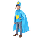 Cosplay Costume Dog Man Cloak Hat Shirt Set Blue Kids Children Halloween Carnival Party Outfits