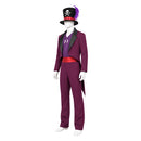 Cosplay Costume Dr. Facilier Fullset Suit Purple Men Halloween Carnival Party Outfits