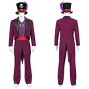 Cosplay Costume Dr. Facilier Fullset Suit Purple Men Halloween Carnival Party Outfits