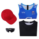 Cosplay Costume East Coast Prep School Crew Girl (2026) Sportwear Suit Blue Women Halloween Carnival Party Outfits