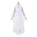 Cosplay Costume Ebenezer Ghosts of Christmas Past White Dress Set White Women Halloween Carnival Party Outfits