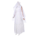 Cosplay Costume Ebenezer Ghosts of Christmas Past White Dress Set White Women Halloween Carnival Party Outfits