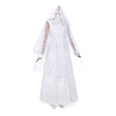 Cosplay Costume Ebenezer Ghosts of Christmas Past White Dress Set White Women Halloween Carnival Party Outfits