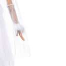 Cosplay Costume Ebenezer Ghosts of Christmas Past White Dress Set White Women Halloween Carnival Party Outfits