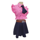 Cosplay Costume Elizabeth Liones The Seven Deadly Sins Top Skirt Set Pink Women Halloween Carnival Party Outfit