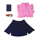 Cosplay Costume Elizabeth Liones The Seven Deadly Sins Top Skirt Set Pink Women Halloween Carnival Party Outfit