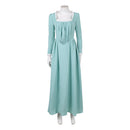 Cosplay Costume Elizabeth Swann Pirate Dot Dress Blue Halloween Carnival Party Outfits
