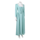 Cosplay Costume Elizabeth Swann Pirate Dot Dress Blue Halloween Carnival Party Outfits