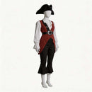 Cosplay Costume Elizabeth Swann Pirate Fullset Renaissance Women Halloween Carnival Party Outfits