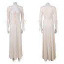 Cosplay Costume Elizabeth Swann Pirate Inner Dress White Halloween Carnival Party Outfits