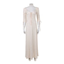 Cosplay Costume Elizabeth Swann Pirate Inner Dress White Halloween Carnival Party Outfits