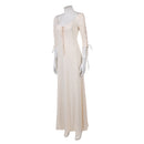 Cosplay Costume Elizabeth Swann Pirate Inner Dress White Halloween Carnival Party Outfits