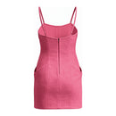 Cosplay Costume Elle Woods Legally Blonde Slim Dress Pink Women Halloween Carnival Party Outfits
