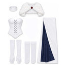 Cosplay Costume Emma Frost Fullset White Women Halloween Carnival Party Outfits