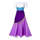 Cosplay Costume Esmeralda Dress Purple Women Halloween Carnival Party Outfits