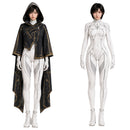 Cosplay Costume Eve Stellar Blade: Blood Rain Jumpsuit Cloak Set Black Women Halloween Carnival Party Outfits