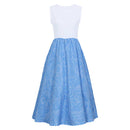 Cosplay Costume Fairy Godmother Fullset Dress Blue Women Halloween Carnival Party Outfits