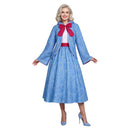 Cosplay Costume Fairy Godmother Fullset Dress Blue Women Halloween Carnival Party Outfits