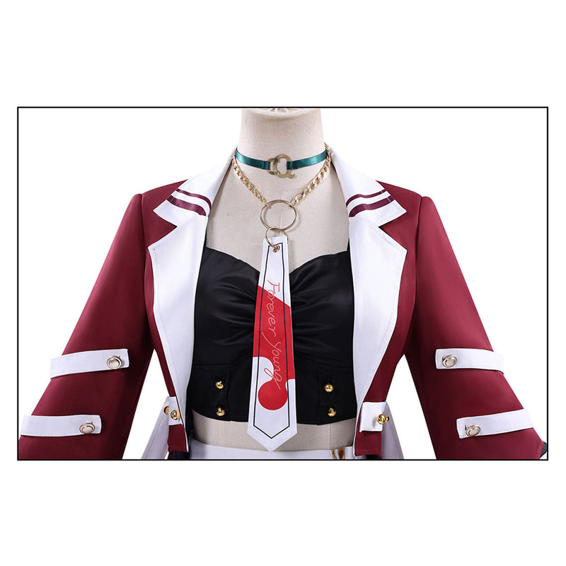 Cosplay Costume Forever Young Fullset Coat Set Red Women Halloween ...