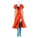 Cosplay Costume Frankenstein's Bride The Bride! 2026 Fullset Dress Orange Women Halloween Carnival Party Outfits