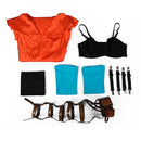 Cosplay Costume Frankenstein's Bride The Bride! 2026 Fullset Dress Orange Women Halloween Carnival Party Outfits