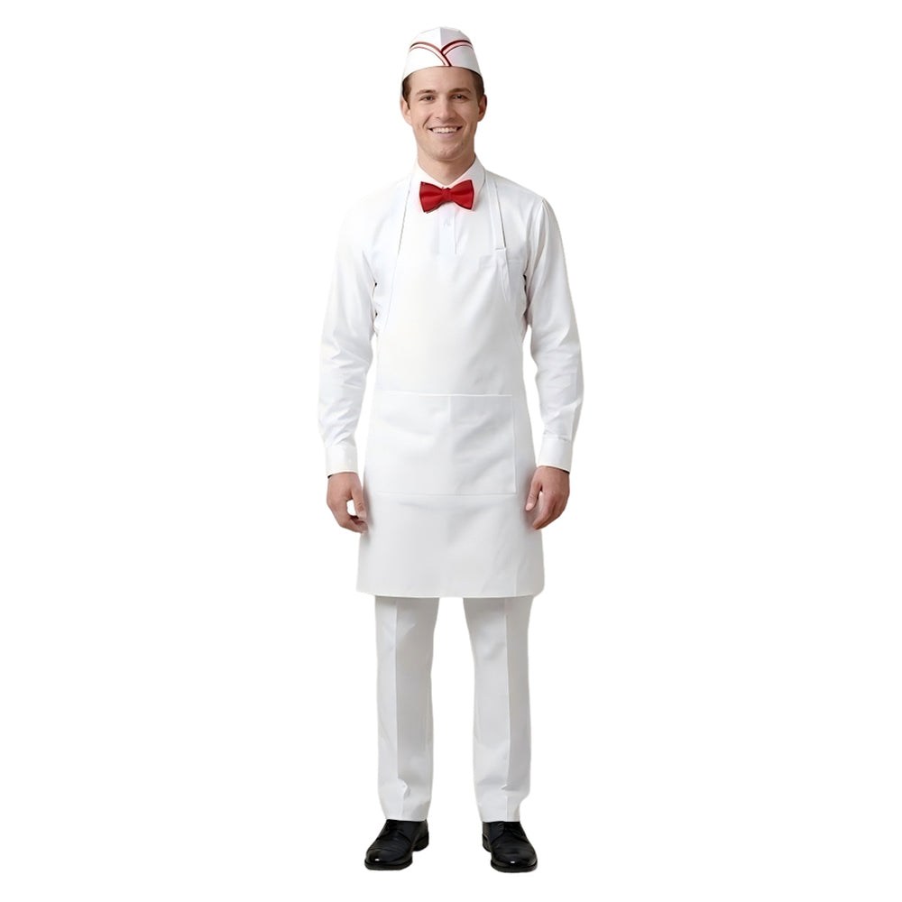 Cosplay Costume Gregory Ice Cream Man (2026) Fullset White Men Halloween Carnival Party Outfits
