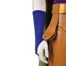 Cosplay Costume Gyro Zeppeli Steel Ball Run Top Pants Cloak Set Leather Purple Men Halloween Carnival Party Outfits