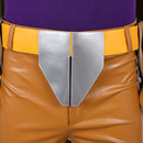 Cosplay Costume Gyro Zeppeli Steel Ball Run Top Pants Cloak Set Leather Purple Men Halloween Carnival Party Outfits