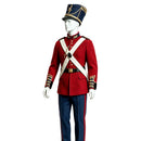 Cosplay Costume Hamlet Musical Snare Drum Officer Uniform Red Men Halloween Carnival Party Outfits