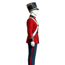 Cosplay Costume Hamlet Musical Snare Drum Officer Uniform Red Men Halloween Carnival Party Outfits
