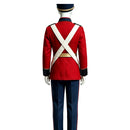 Cosplay Costume Hamlet Musical Snare Drum Officer Uniform Red Men Halloween Carnival Party Outfits
