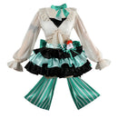 Cosplay Costume Haruka Arknights Vernal Voyage Top Skirt Fullset Green Women Halloween Carnival Party Outfits