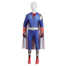 Cosplay Costume Homelander The Boys Season 5 Jumpsuit Blue Kids Children Halloween Carnival Party Outfits