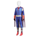 Cosplay Costume Homelander The Boys Season 5 Jumpsuit Blue Kids Children Halloween Carnival Party Outfits