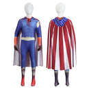 Cosplay Costume Homelander The Boys Season 5 Jumpsuit Blue Kids Children Halloween Carnival Party Outfits