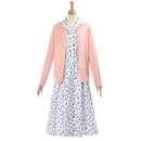 Cosplay Costume Hortensia Matilda Outer Dress Set Pink Women Halloween Carnival Party Outfits