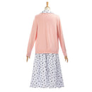 Cosplay Costume Hortensia Matilda Outer Dress Set Pink Women Halloween Carnival Party Outfits