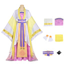 Cosplay Costume Huang Linglin Though I Am an Inept Villainess Gown Yellow Women Halloween Carnival Party Outfits