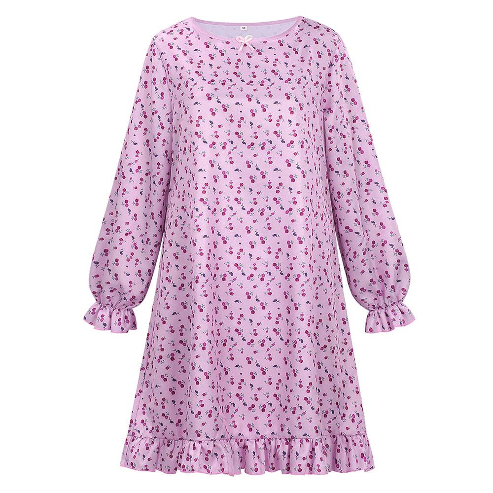Cosplay Costume Ice Cream Man (2026) Printed Dress Purple Women Halloween Carnival Party Outfits