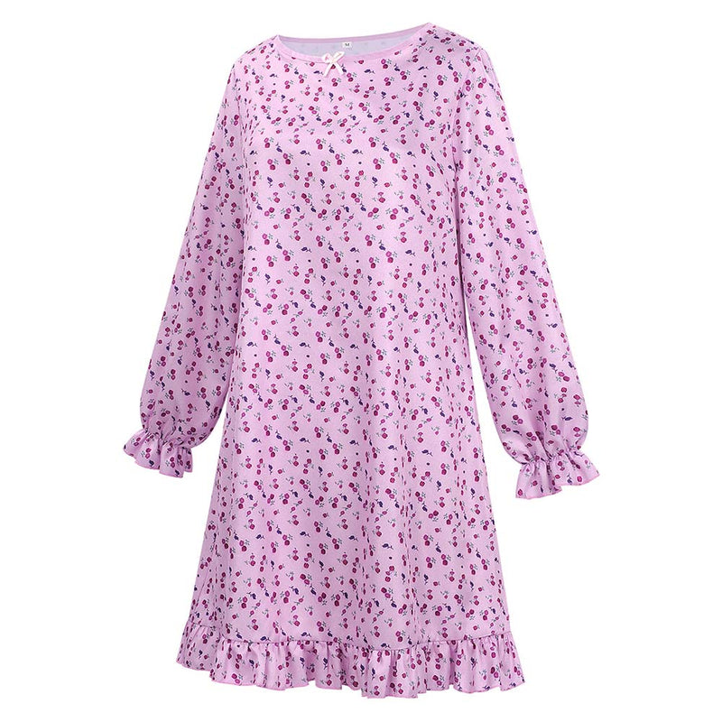 Cosplay Costume Ice Cream Man (2026) Printed Dress Purple Women Halloween Carnival Party Outfits