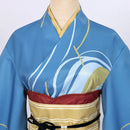 Cosplay Costume Inako Momokawa Sparks of Tomorrow Kimono Blue Women Halloween Carnival Party Outfits