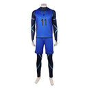 Cosplay Costume Isagi Yoichi Blue Lock Live Action Team Sportswear Blue Men Halloween Carnival Party Outfits