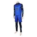 Cosplay Costume Isagi Yoichi Blue Lock Live Action Team Sportswear Blue Men Halloween Carnival Party Outfits