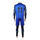 Cosplay Costume Isagi Yoichi Blue Lock Live Action Team Sportswear Blue Men Halloween Carnival Party Outfits