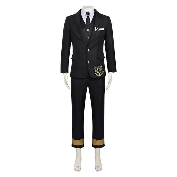 Cosplay Costume Itecho Kangetsu Agents of the Four Seasons Suit Uniform Black Men Halloween Carnival Party Outfits