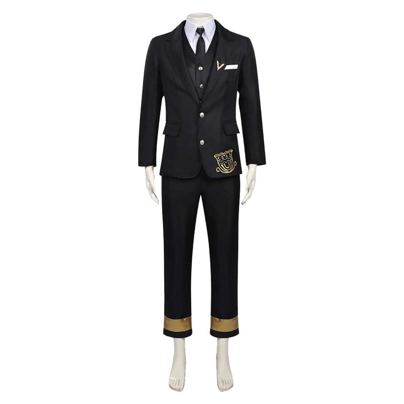 Cosplay Costume Itecho Kangetsu Agents of the Four Seasons Suit Uniform Black Men Halloween Carnival Party Outfits