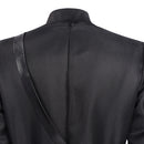 Cosplay Costume Ivan Alien Stage Coat Pants Set Black Men Halloween Carnival Party Outfits